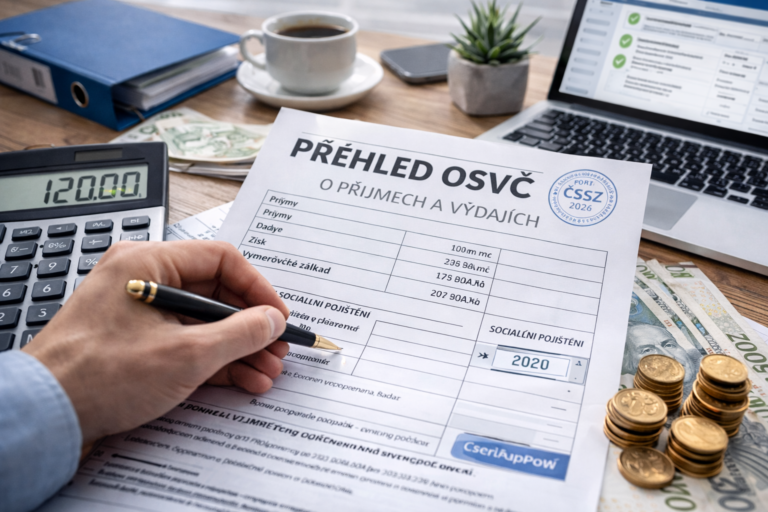 vyplnění přehledu pro OSSZ formulář sociální pojištění